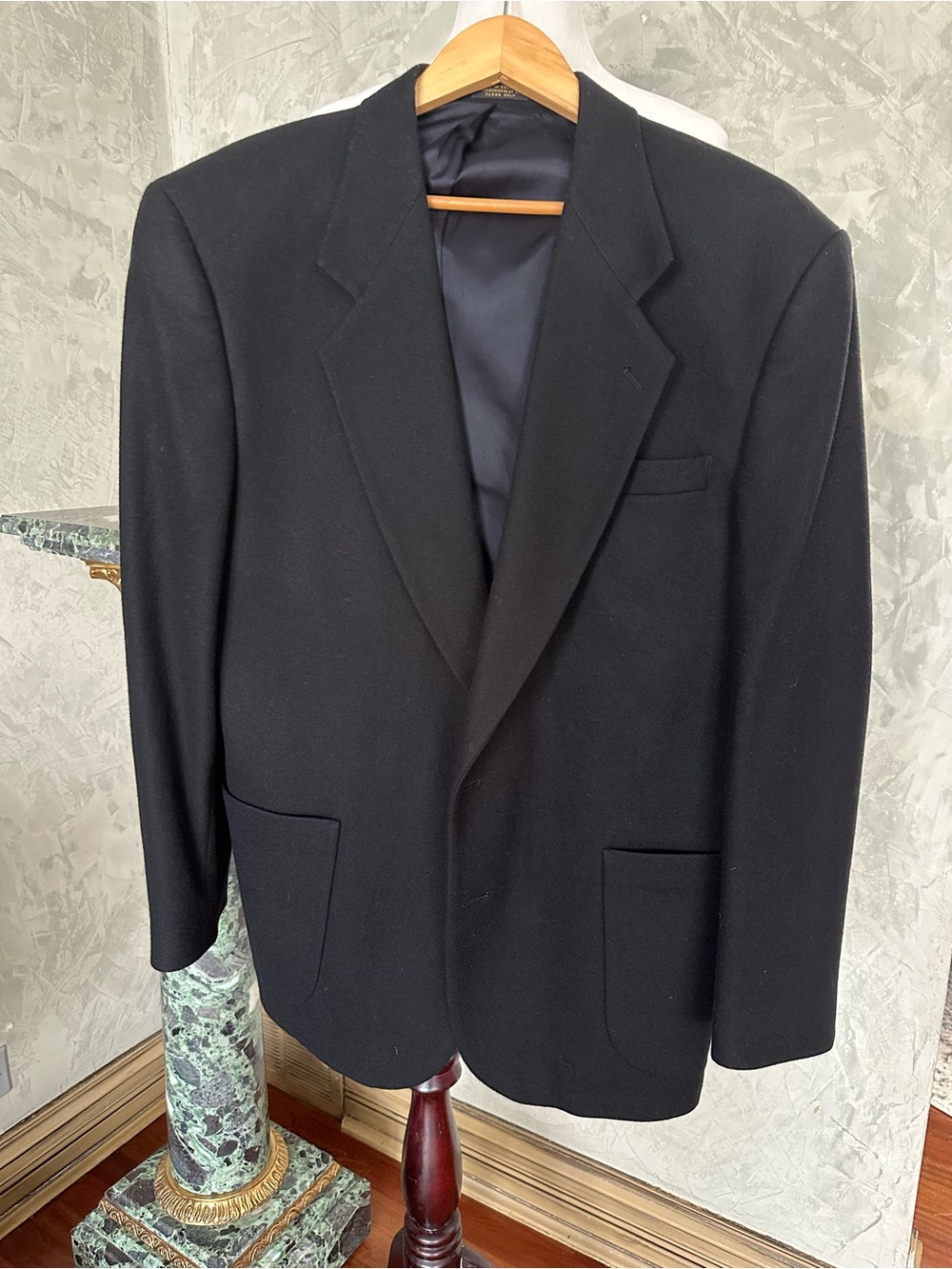 Oscar de la Renta Black Single-Breasted Sport Coat